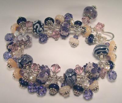 Lampwork and Bracelet by Krista