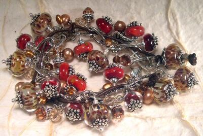 Boro beads by Karl, bracelet by Krista