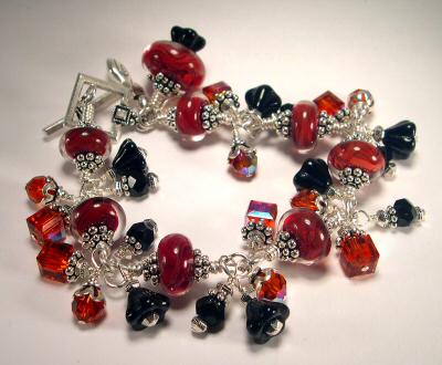 Boro beads by Karl, bracelet by Krista