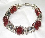 Cherry Koolaid Bracelet by Joann Hayssen