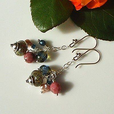 Natalia's Boro Bead Earrings